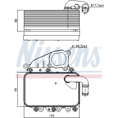 Nissens Ölkühler, Motoröl FIRST FIT 91100