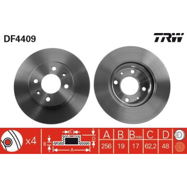 Bremsscheibe DF4409 Bremsscheibe DF4409