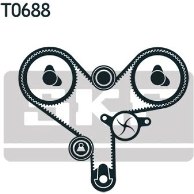 SKF Zahnriemensatz VKMA 91904