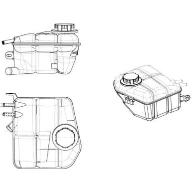 NRF Ausgleichsbehälter, Kühlmittel EASY FIT 454035
