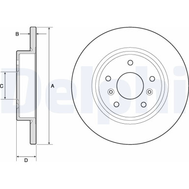 Delphi Bremsscheibe BG4807C Delphi Bremsscheibe BG4807C