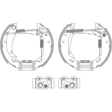 Bremsbackensatz 8DB 355 003-961 Bremsbackensatz 8DB 355 003-961