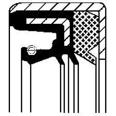 Corteco Wellendichtring, Differential 01019478B