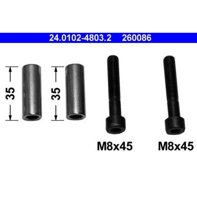 ATE Führungshülsensatz, Bremssattel 24.0102-4803.2 ATE Führungshülsensatz, Bremssattel 24.0102-4803.2