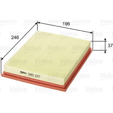 Valeo Luftfilter 585127