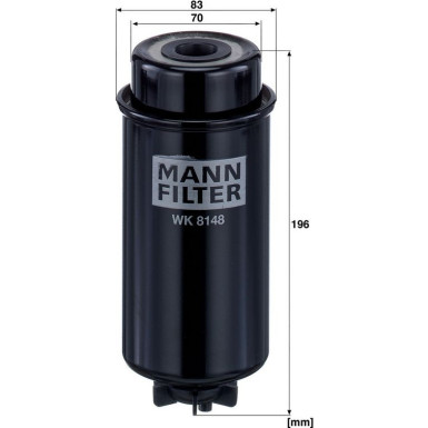Mann-Filter Kraftstofffilter WK 8148 Mann-Filter Kraftstofffilter WK 8148