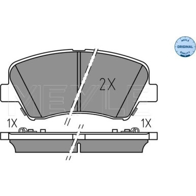 Meyle Bremsbelagsatz, Scheibenbremse MEYLE-ORIGINAL: True to OE 025 256 9218 Meyle Bremsbelagsatz, Scheibenbremse MEYLE-ORIGINAL: True to OE 025 256 9218