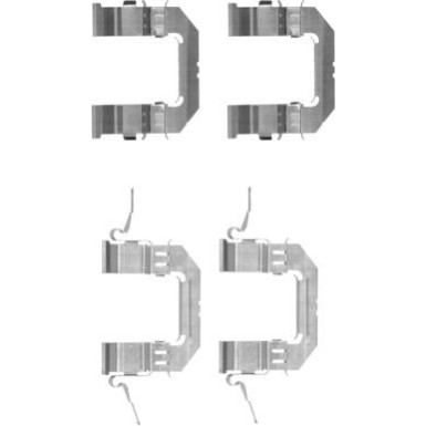 Hella Zubehörsatz, Scheibenbremsbelag 8DZ 355 203-741