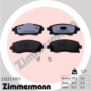 Bremsbelagsatz, Scheibenbremse 23225.970.1 Bremsbelagsatz, Scheibenbremse 23225.970.1