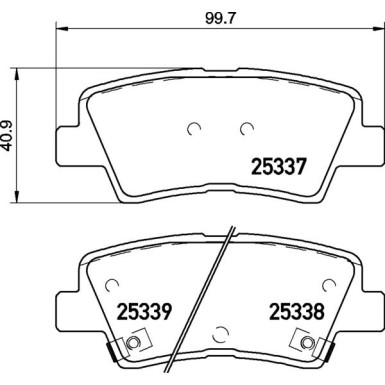 Brembo Bremsbelagsatz, Scheibenbremse PRIME LINE P 30 106 Brembo Bremsbelagsatz, Scheibenbremse PRIME LINE P 30 106