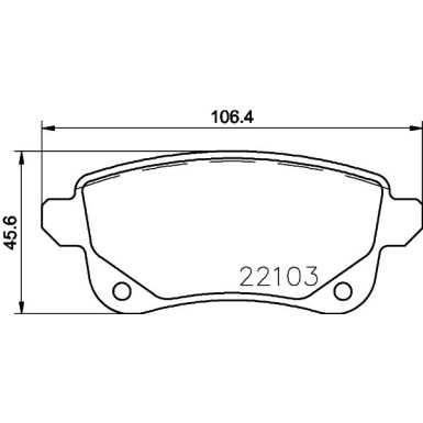 Bremsbelagsatz, Scheibenbremse 8DB 355 023-211