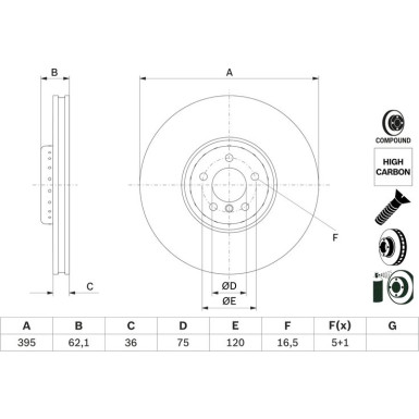 Bremsscheibe 0 986 479 E84 Bremsscheibe 0 986 479 E84