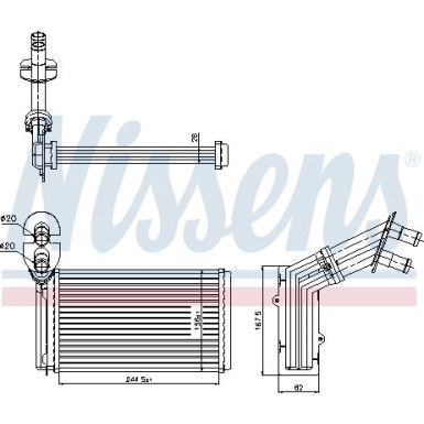 Nissens Wärmetauscher, Innenraumheizung 73973