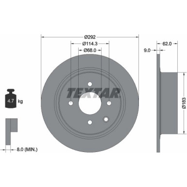Bremsscheibe 92234303 Bremsscheibe 92234303
