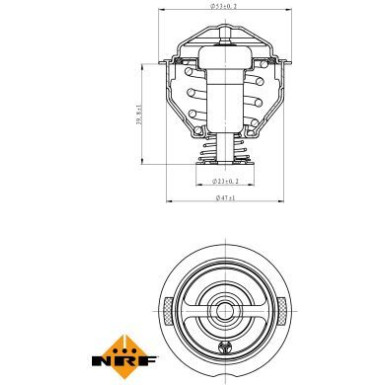 NRF Thermostat, Kühlmittel EASY FIT 725209