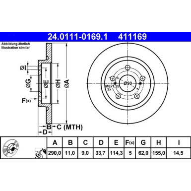 Bremsscheibe 24.0111-0169.1