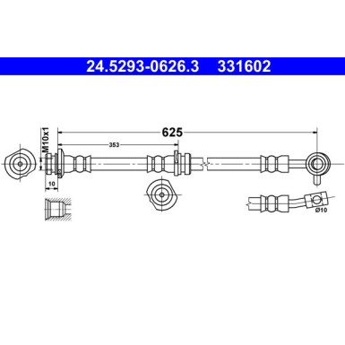 Bremsschlauch 24.5293-0626.3 Bremsschlauch 24.5293-0626.3