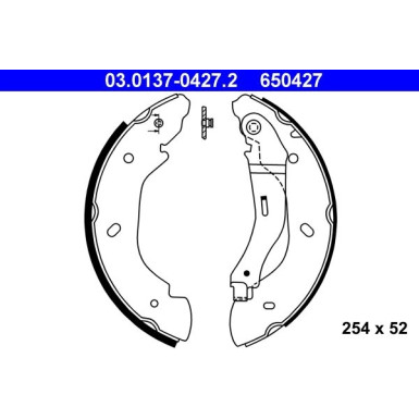 Bremsbackensatz 03.0137-0427.2