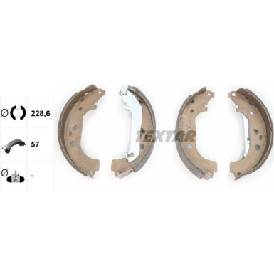 Textar Bremsbackensatz 91061400 Textar Bremsbackensatz 91061400