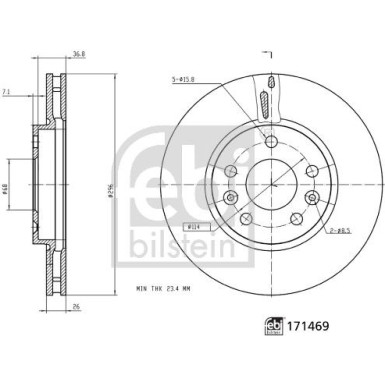 FEBI BILSTEIN 171469 Bremsscheibe