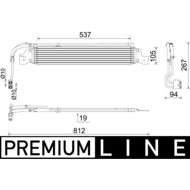 Mahle Ölkühler, Automatikgetriebe BEHR Premium Line CLC 288 000P