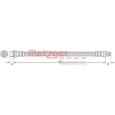 Metzger Bremsschlauch 4110942