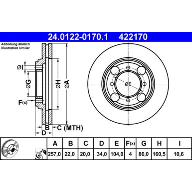 Bremsscheibe 24.0122-0170.1