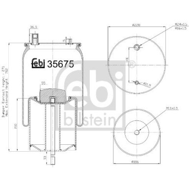 FEBI BILSTEIN 35675 Federbalg, Luftfederung