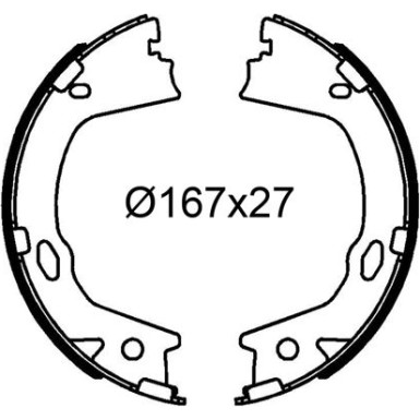 Bremsbackensatz 564315 Bremsbackensatz 564315