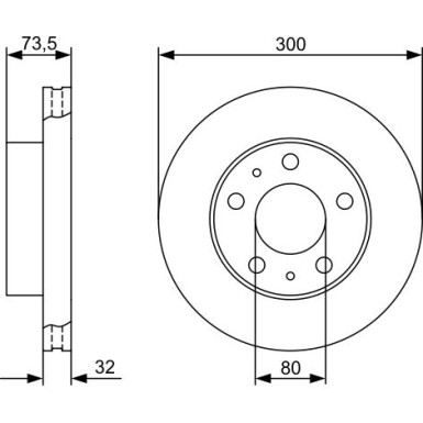 BOSCH Bremsscheibe 0 986 479 315 BOSCH Bremsscheibe 0 986 479 315