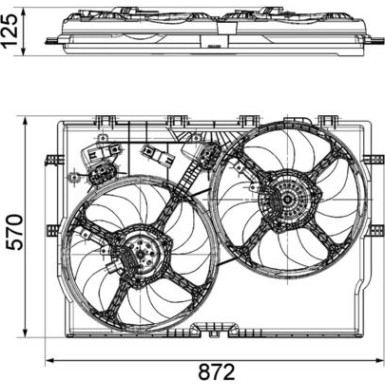 Mahle Lüfter, Motorkühlung BEHR Premium Line CFF 194 000P
