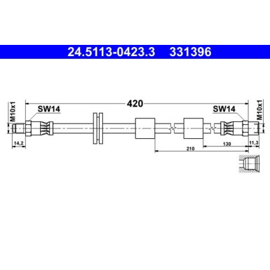 Bremsschlauch 24.5113-0423.3