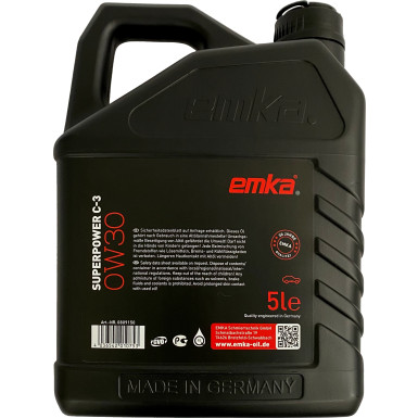 EMKA Motoröl Superpower C-3 0W30, 5L 0809150