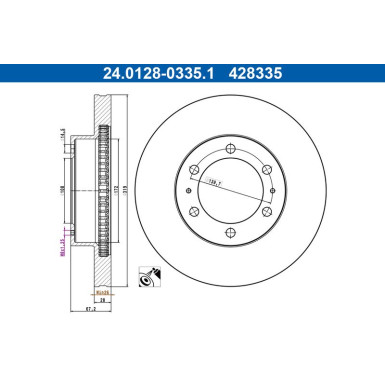 Bremsscheibe 24.0128-0335.1