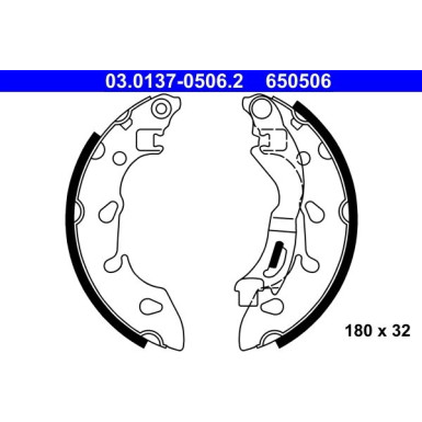 Bremsbackensatz 03.0137-0506.2 Bremsbackensatz 03.0137-0506.2