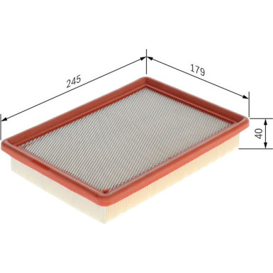BOSCH 1 457 433 253 Luftfilter