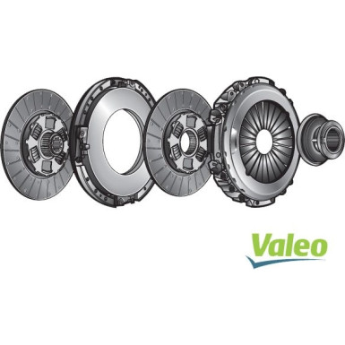Valeo 827256 Kupplungssatz REMANUFACTURED KIT TWIN DISC