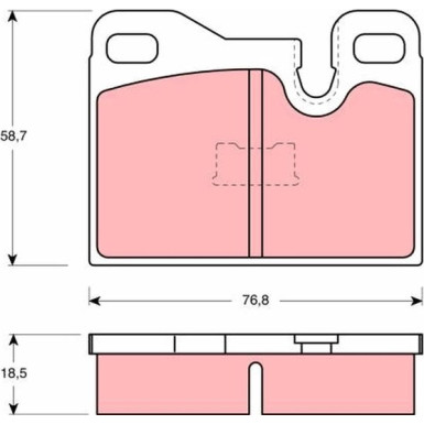 TRW Bremsbelagsatz, Scheibenbremse GDB310 TRW Bremsbelagsatz, Scheibenbremse GDB310