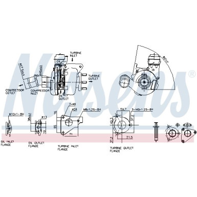 Nissens Turbolader 93136