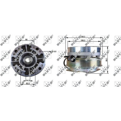 NRF Kupplung, Kühlerlüfter 49701