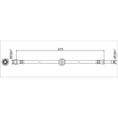 Metzger Bremsschlauch 4111773