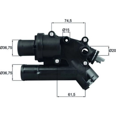 Mahle Thermostat, Kühlmittel BEHR TH 46 83