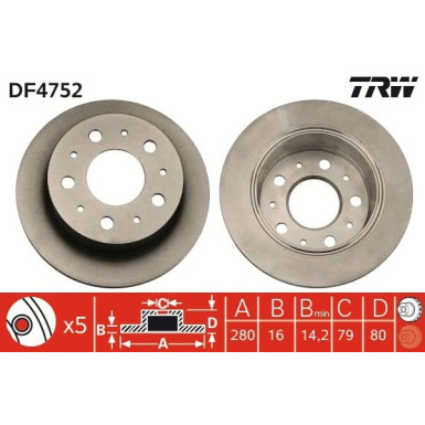 Bremsscheibe DF4752
