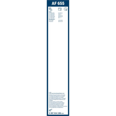 BOSCH AF 655 Scheibenwischer Aerofit 3 397 014 198 BOSCH AF 655 Scheibenwischer Aerofit 3 397 014 198