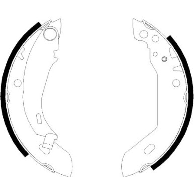 Hella Bremsbackensatz 8DB 355 000-651 Hella Bremsbackensatz 8DB 355 000-651