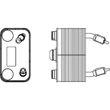 Mahle Ölkühler, Automatikgetriebe BEHR Premium Line CLC 166 000P
