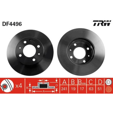 Bremsscheibe DF4496 Bremsscheibe DF4496