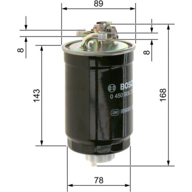 BOSCH Kraftstofffilter 0 450 906 274 BOSCH Kraftstofffilter 0 450 906 274