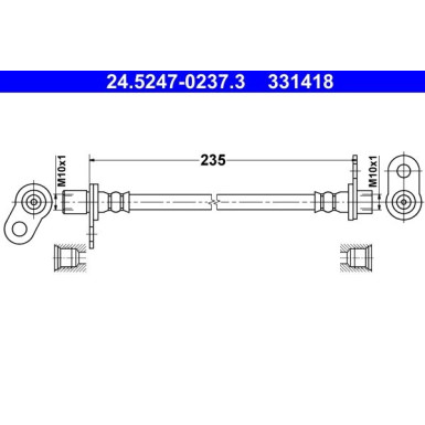 Bremsschlauch 24.5247-0237.3 Bremsschlauch 24.5247-0237.3