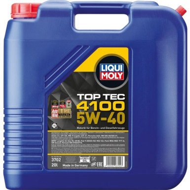 LIQUI MOLY Motoröl Top Tec 4100 5W-40, 20l 3702